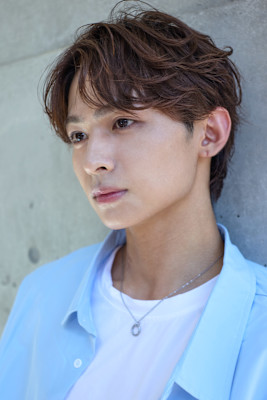 シャドウパーマニュアンスマッシュ緩めパーマ