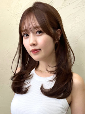 顔まわりカット/前髪/似合わせカット/レイヤーカット/銀座