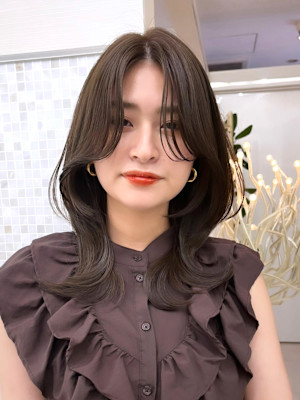 顔まわりカット/前髪/似合わせカット/レイヤーカット/銀座