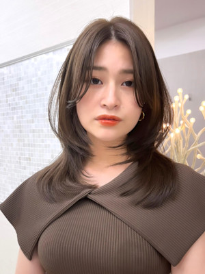 顔まわりカット/前髪/似合わせカット/レイヤーカット/銀座