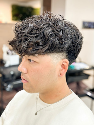 大人フェードスペインカールスパイラルパーマ