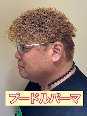 プードルパーマスペインカール海外風ヘア無造作パーマ