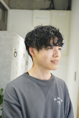 【daichi】#シャドウパーマ#メンズパーマ#スパイラル