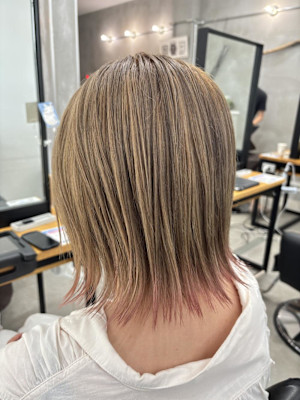 ほんのり裾カラー