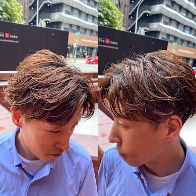 【毛流れフェザーパーマ】