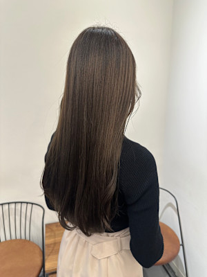 池袋 髪質改善 ツヤサラストレートロング モカブラウン♪