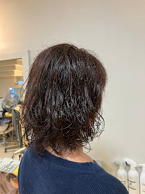 ミディアムマッシュレイヤーウェーブ