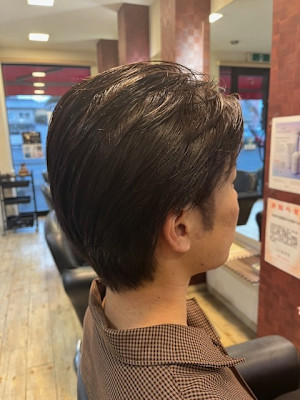 ツーブロックセンター分け