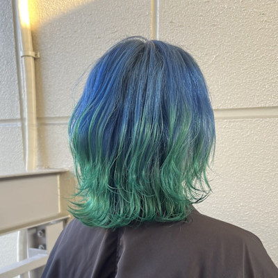 【個性派グラデーション】ブルー／グリーン