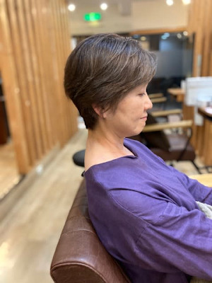 お客様髪質改善データ1506（白髪ぼかしカット）