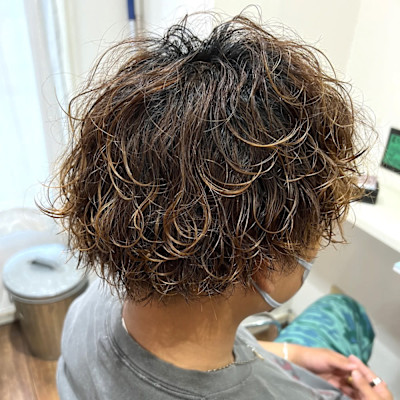 【波巻きパーマ】メンズパーマ／抜け感