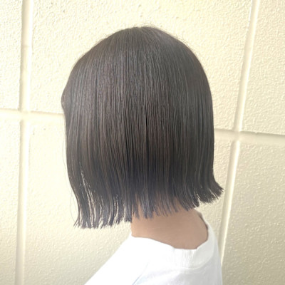 【切りっぱなしボブ】ぱっつんボブ／タッセルボブ