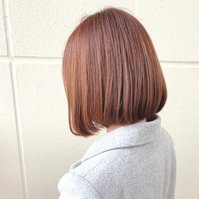 【丸みミディアムボブ】重めボブ／キュート