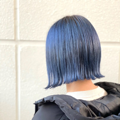 【くすみブルー】透明感カラー／寒色系