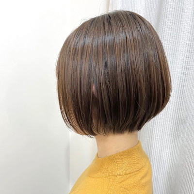 【ショートボブ】重めボブ／丸みボブ