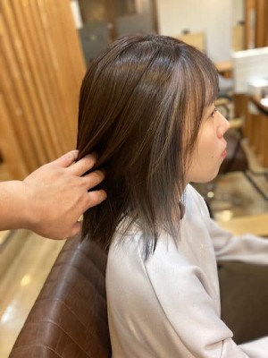 お客様髪質改善データ1509（インナーカラーシルバー）