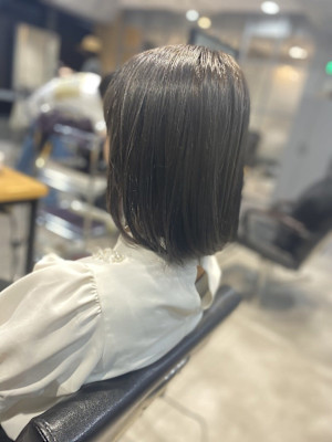 黒染めを使わないダークカラー☆ブルーブラック