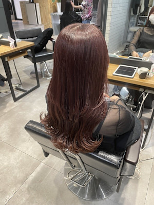 ピンクブラウンカラー