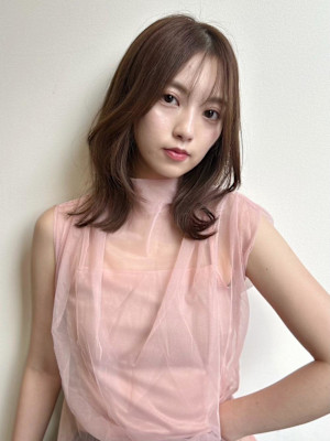 ミディアムレイヤー/シースルーバング