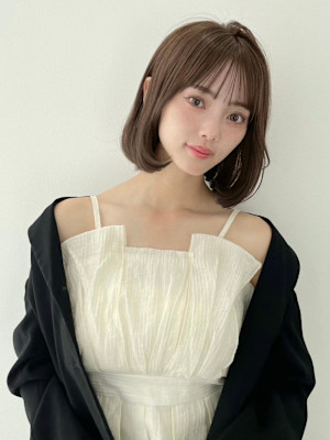 Korean風ボブ×グレージュ