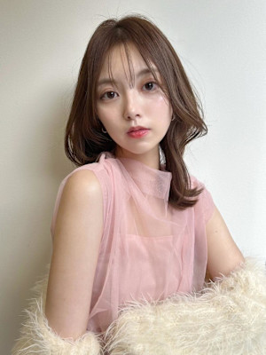 ピンクブラウンくびれミディ