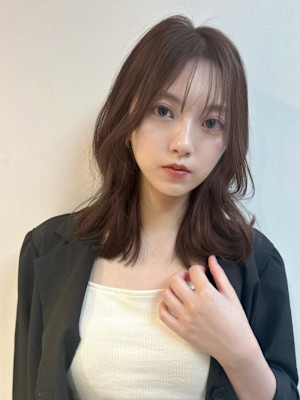 ガーリー大人美人透明感髪質改善ニュアンスカラーくすみカラー