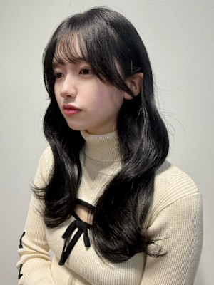 ワンホンヘア　ブルーブラック