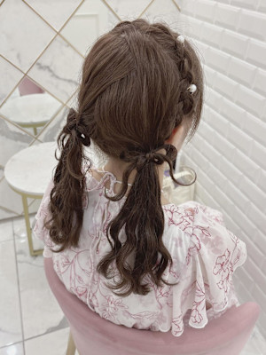 編み込みリボンヘア＊まゆ