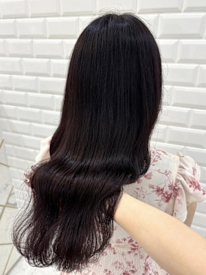 ブリーチなしラベンダーブラックピンク＊まゆ