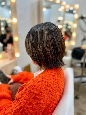 【小林カナ】簡単スタイリングのショートウルフカット☆