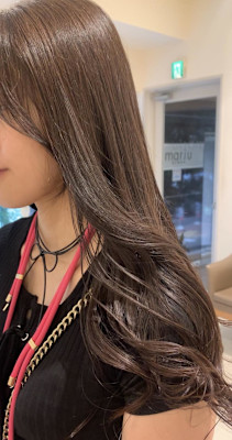 ○Aujuaトリートメントで艶髪を