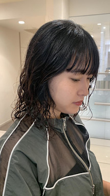 ○ウェットなお洒落パーマ