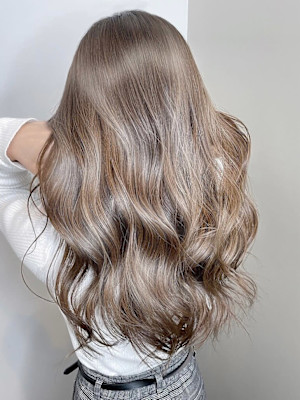 20代30代40代大人可愛い髪質改善カラー艶感ストレート透明