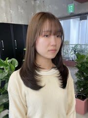 【MIFA】ナチュラルレイヤー/レイヤーカット/ベージュカラ