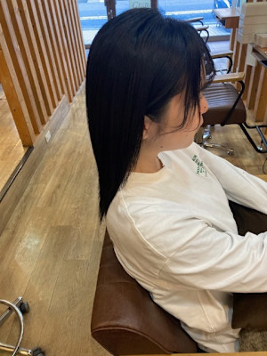 お客様髪質改善データ1513（ブラックグレイ）