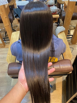 お客様髪質改善データ1514（ラベンダーグレージュ）