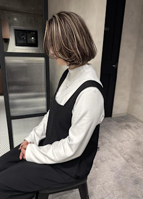 ★韓国系ふんわりボブ×ハイライト★