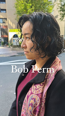 ニュアンススパイラルパーマ/ボブパーマ/外国人風パーマ