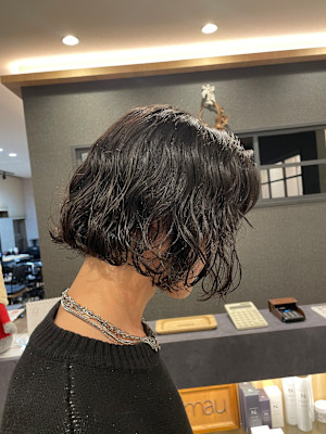 メンズボブパーマ