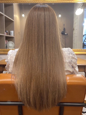 髪質改善ストレート　内部補修トリートメント　スーパーロング