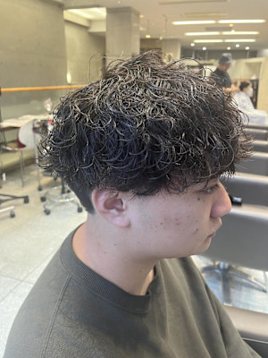 メンズ波巻きパーマ