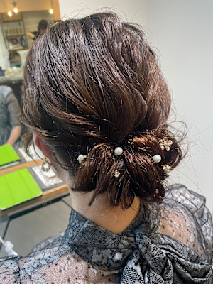 ギブソンタック結婚式お呼ばれヘア×小野ふゆり