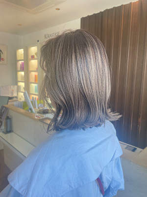 ブリーチ必須　ハイライト&ローライト