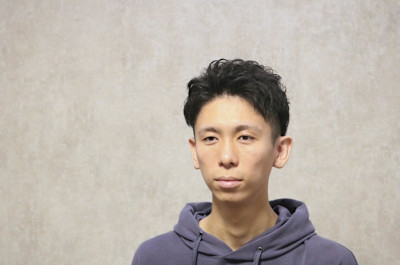 アップバングショートスタイル