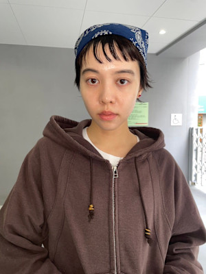 ショートボブウルフレイヤーパーマ前髪イルミナ韓国髪質改善