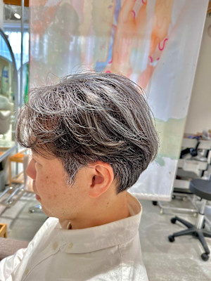 【三木田】メンズ白髪ぼかしハイライト