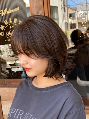 《お客様スタイル45》外ハネボブ×デジタルパーマ