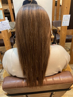 お客様髪質改善データ1516（白髪ぼかしカラー）