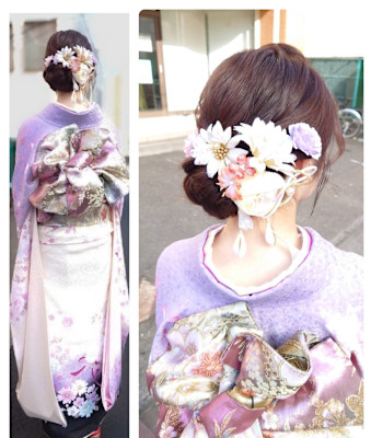 華やか振袖着付け+ヘアセット