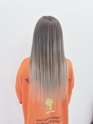 暗髪の方必見！バレイヤージュstyle！